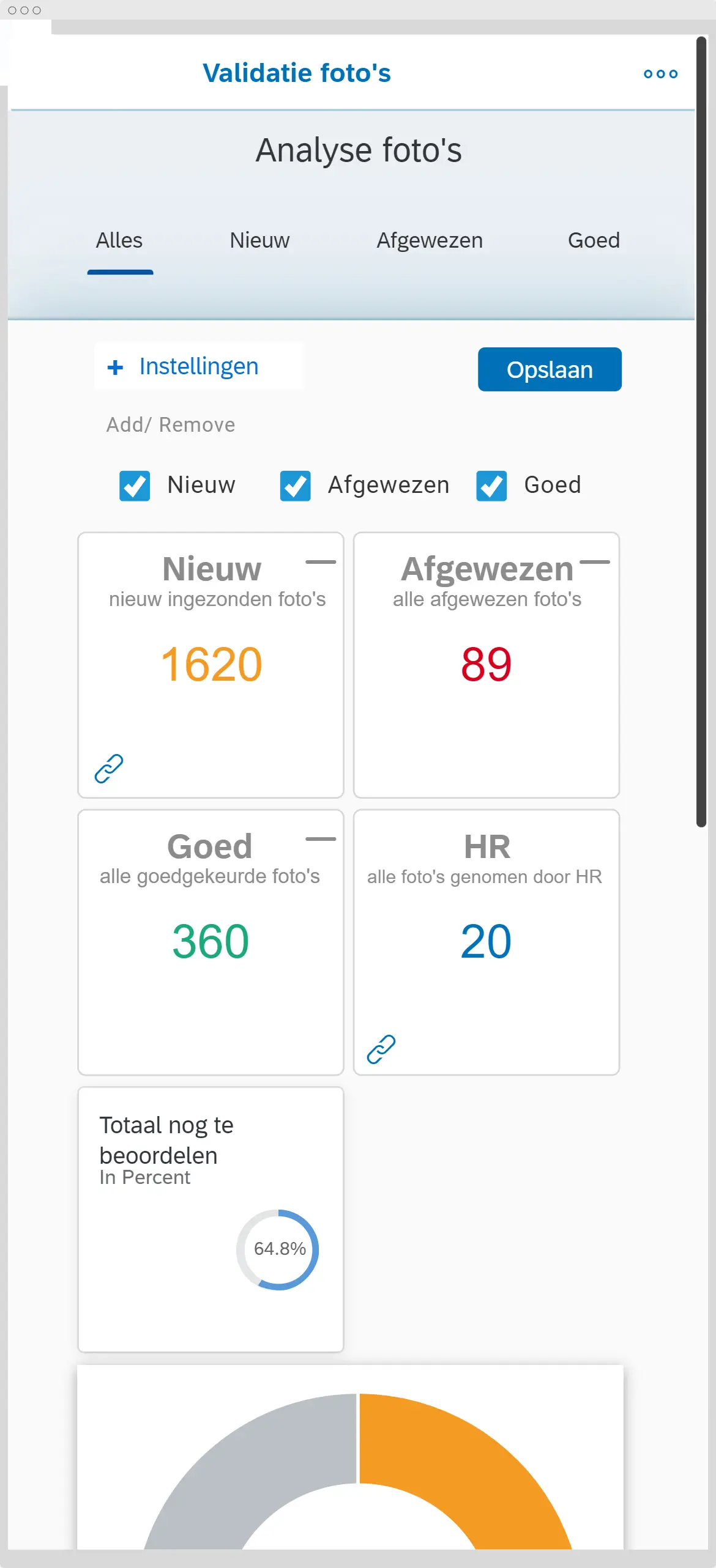 Mockup example in frame mobile